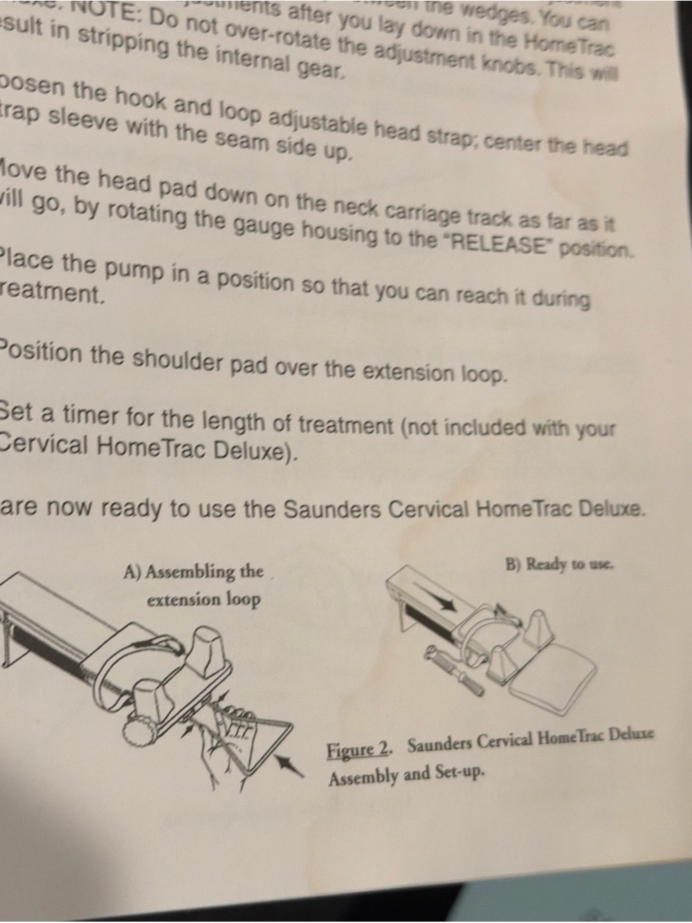 Saunder Cervical NECK Traction HomeTrac Deluxe Device & Black Travel Case USED - Picture 12 of 13